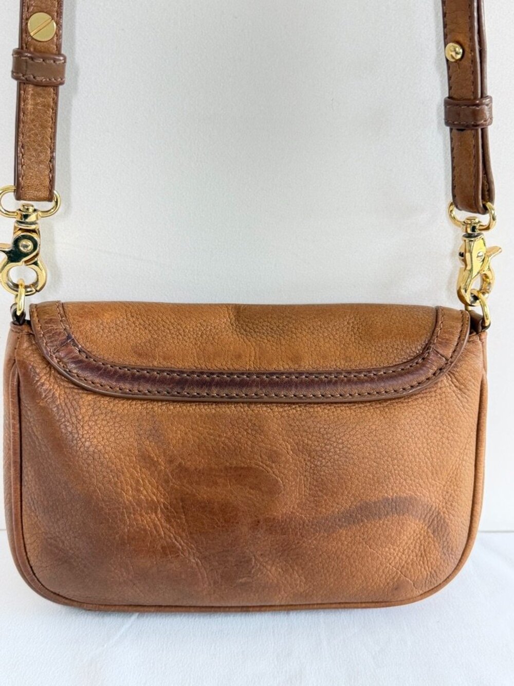 TORY BURCH Amanda Leather Crossbody Bag Brown - Picture 10 of 14